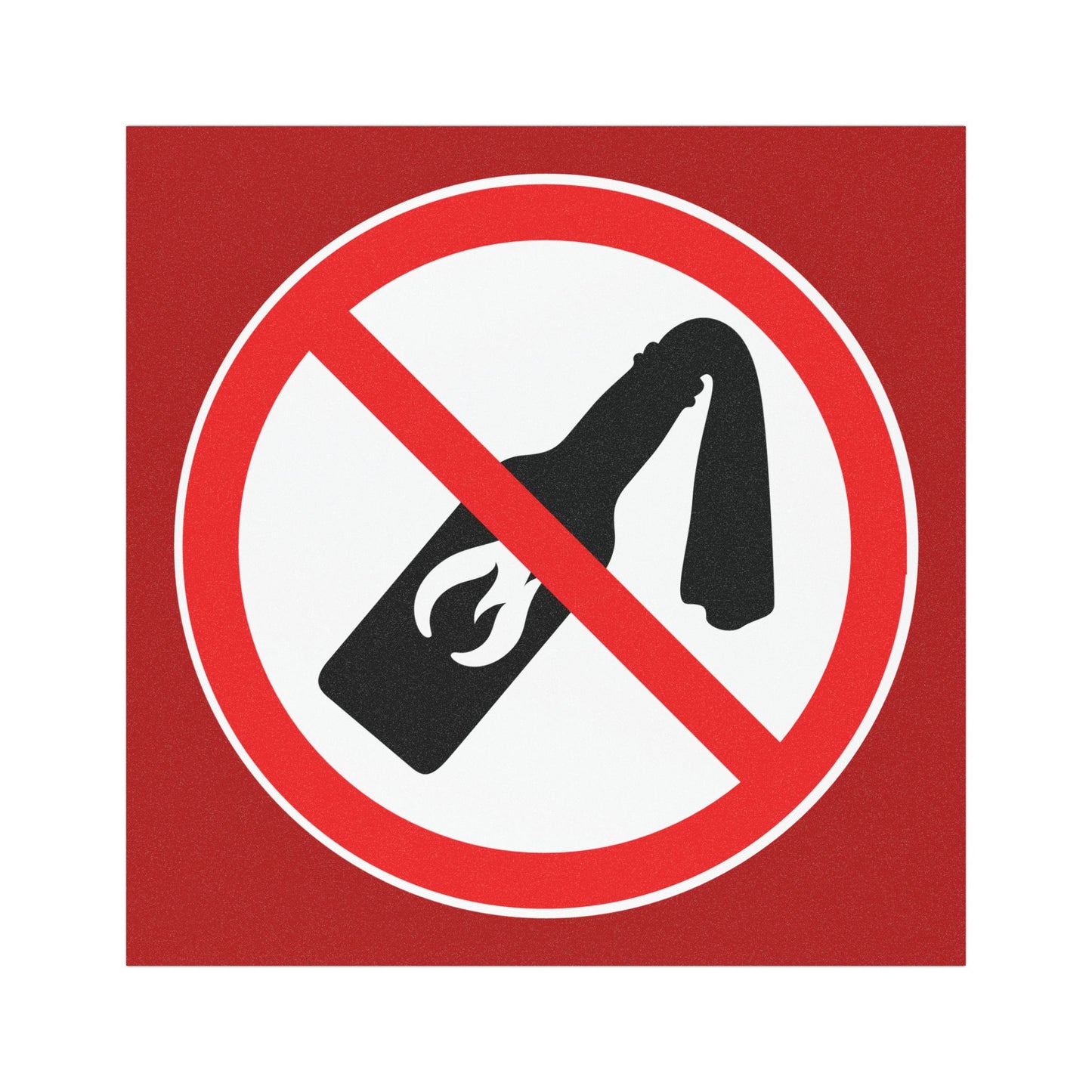 No Molotov Zone™ Magnet - This TESLR Declines Your Flaming Special