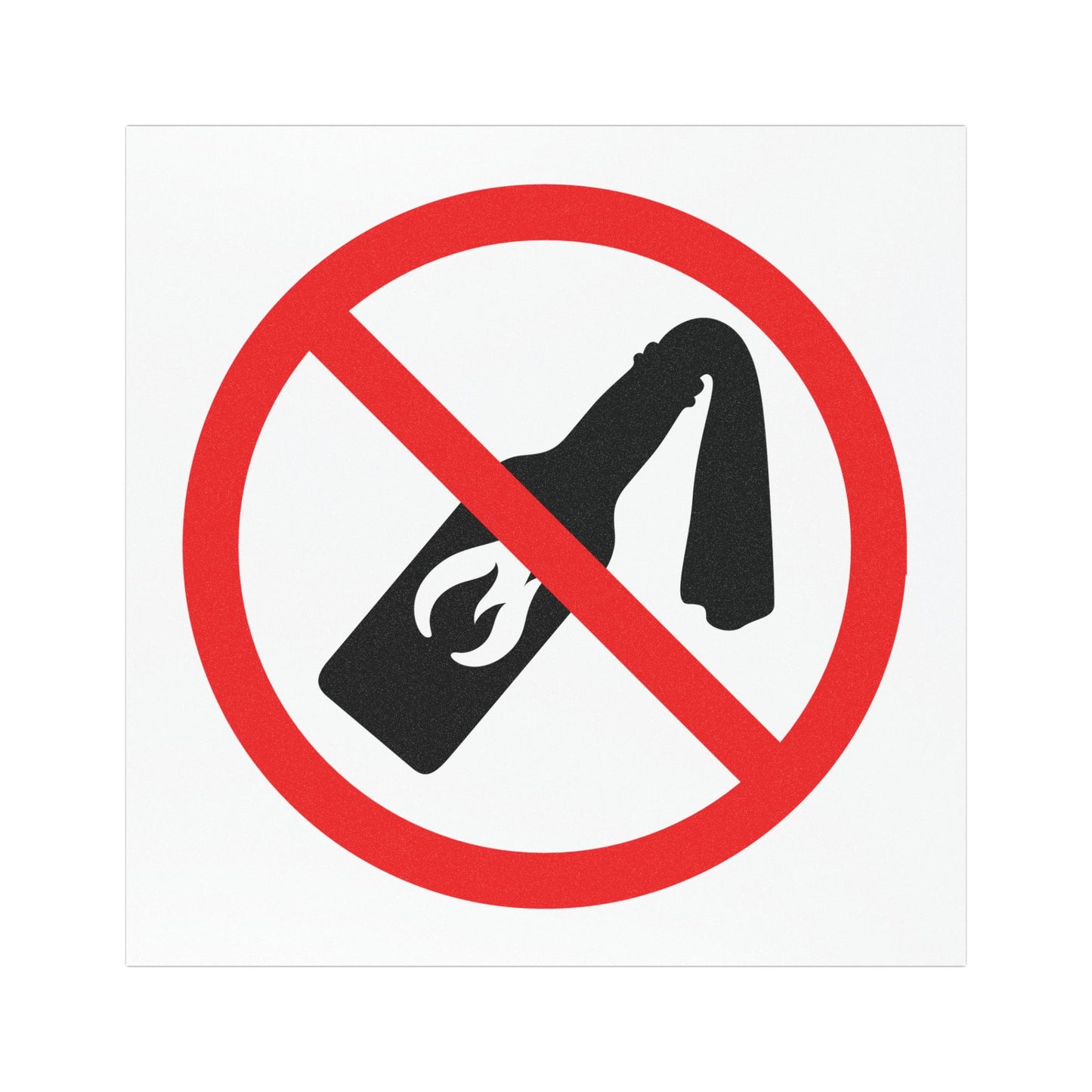 No Molotov Zone™ Magnet - This TESLR Declines Your Flaming Special