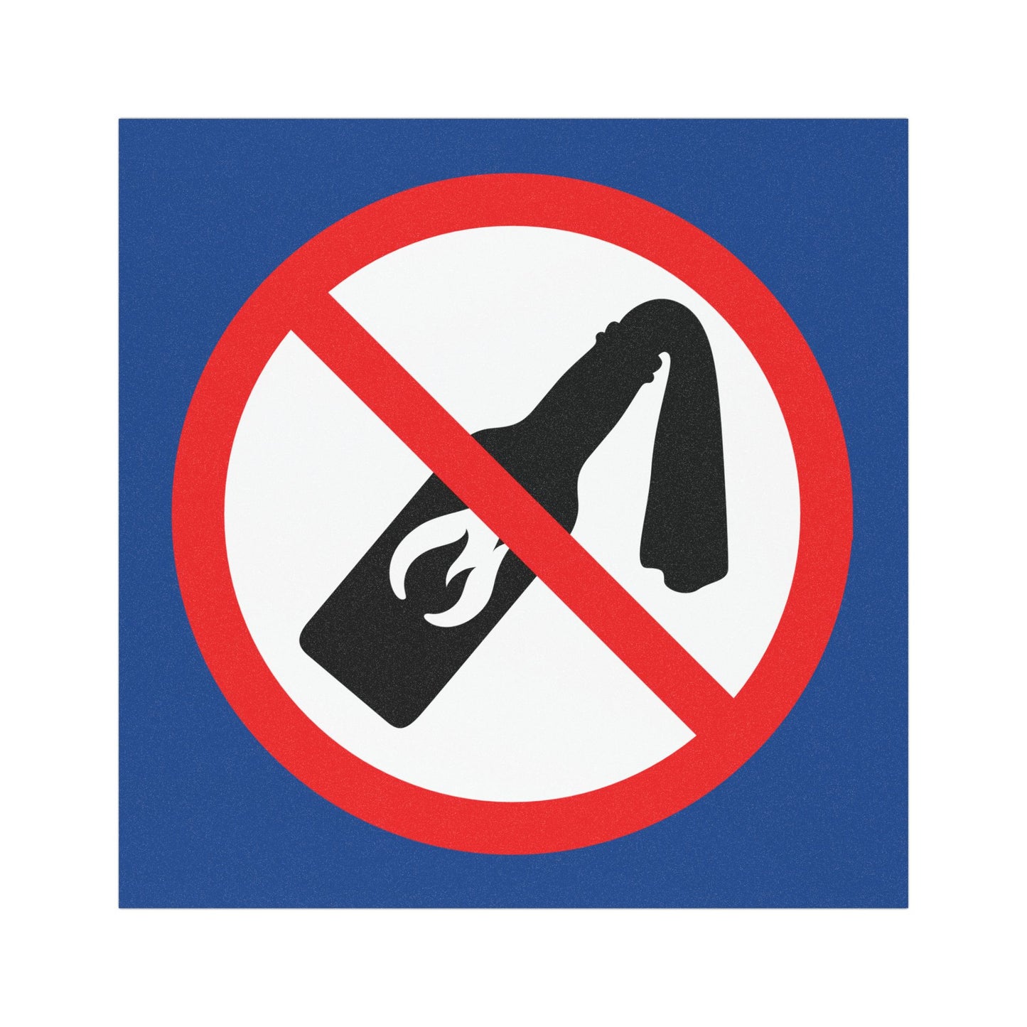 No Molotov Zone™ Magnet - This TESLR Declines Your Flaming Special